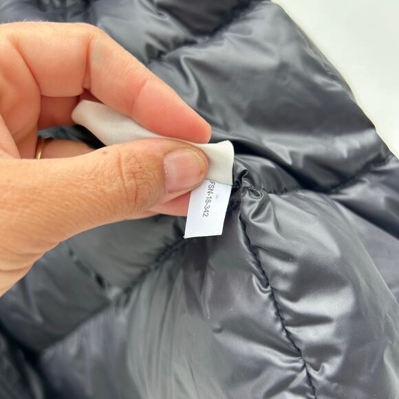 M. M. Lafleur Padma Puffer Jacket Coat Down Black Puffy Large Cinched Full Zip - Picture 13 of 14